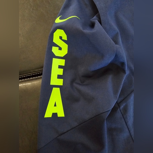 Seattle Seahawks Nike Sideline Alpha Fly Performance Half-Zip Pullover Jacket - Picture 5 of 9
